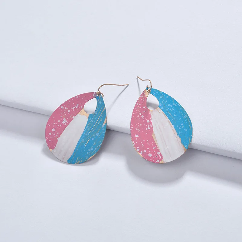 Personalized 2018 Hot Selling Painted Art Deco Teardrop Earrings for Women Fashion Geometric Jewelry Oorbellen Bijoux Wholesale
Personalized 2018 Hot Selling Painted Art Deco Teardrop Earrings for Women Fashion Geometric Jewelry Oorbellen Bijoux Wholesale