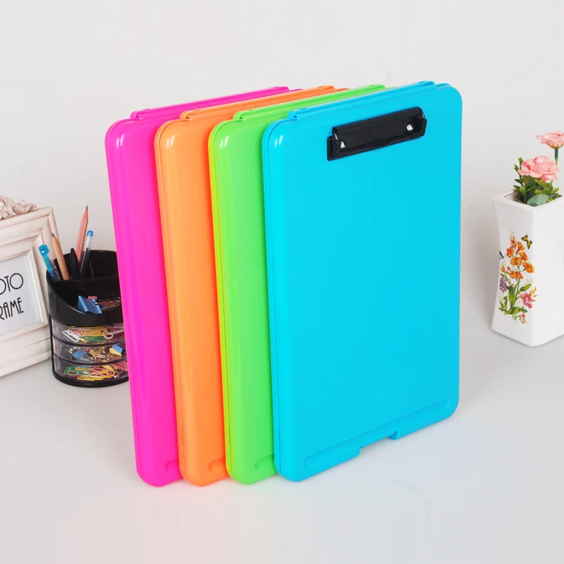 Candy Color Multifunctional File Case Plastic Clipboard File Folder with Pen Hold and Hanging Holdes Creative Office Supplies
Candy Color Multifunctional File Case Plastic Clipboard File Folder with Pen Hold and Hanging Holdes Creative Office Supplies
