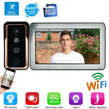 100-240V 10inch WiFi Wired Video Doorbell APP Remote Video Monitor Camera mirilla digital
100-240V 10inch WiFi Wired Video Doorbell APP Remote Video Monitor Camera mirilla digital