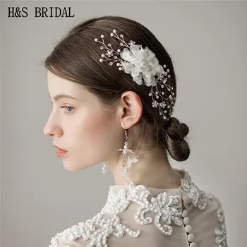 H&S BRIDAL Silver Organza Flora Bride Headband Rhinestone Hair Jewelry Bridal Headpieces Wedding hair accessories sieraden
H&S BRIDAL Silver Organza Flora Bride Headband Rhinestone Hair Jewelry Bridal Headpieces Wedding hair accessories sieraden
