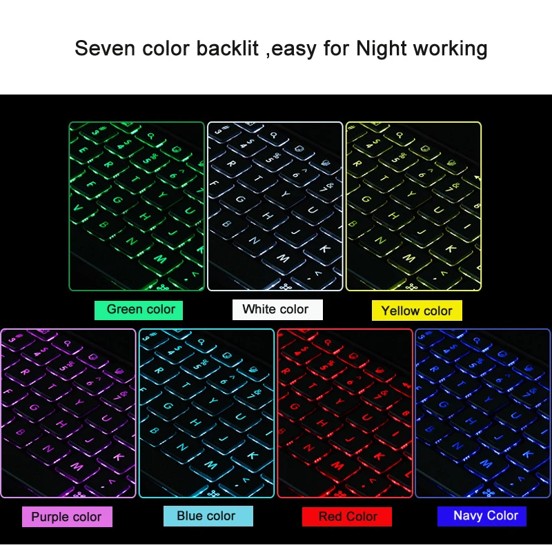 6 7 color backlit for keyboard
