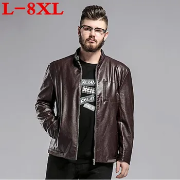 new plus size 8XL 7XL 6XL 5XL Autumn New Mens Leather Jacket Baseball PU Leather Coat Male Motorcycle Jacket chaquetas hombre
new plus size 8XL 7XL 6XL 5XL Autumn New Mens Leather Jacket Baseball PU Leather Coat Male Motorcycle Jacket chaquetas hombre
