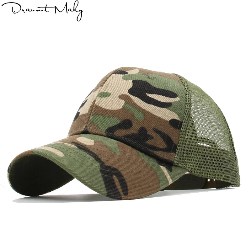 Men Women Camouflage Baseball Caps Snapback Hat Hunting Hip Hop Visor Adjustable
