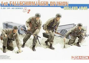 Dragon model 6276 1/35 WW II German 1st Fallschirmjager (Holland 1940 ) 2nd Gen 4 Figures plastic model kit
Dragon model 6276 1/35 WW II German 1st Fallschirmjager (Holland 1940 ) 2nd Gen 4 Figures plastic model kit