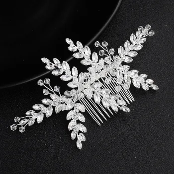 New Handmade Leaf Comb Beautiful Bridal Wedding Hair Combs Women Rhinestone Hair Ornaments Headwear Headpiece Hair Accessories
New Handmade Leaf Comb Beautiful Bridal Wedding Hair Combs Women Rhinestone Hair Ornaments Headwear Headpiece Hair Accessories