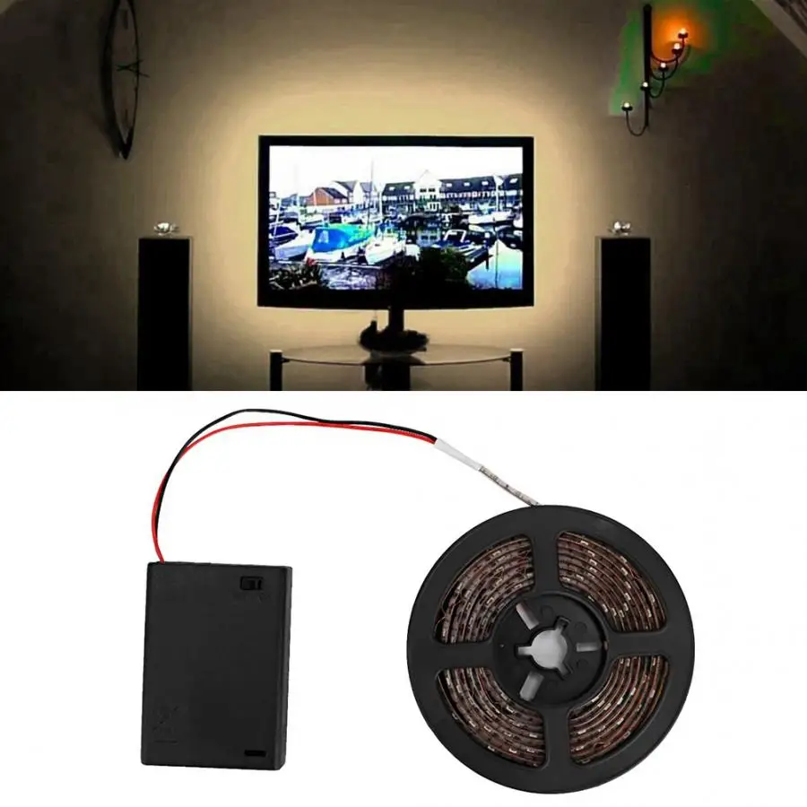 Strips Light 5V 2m Battery Powered Waterproof LED Strips Light Tape Lamp for TV Background Lighting
Strips Light 5V 2m Battery Powered Waterproof LED Strips Light Tape Lamp for TV Background Lighting