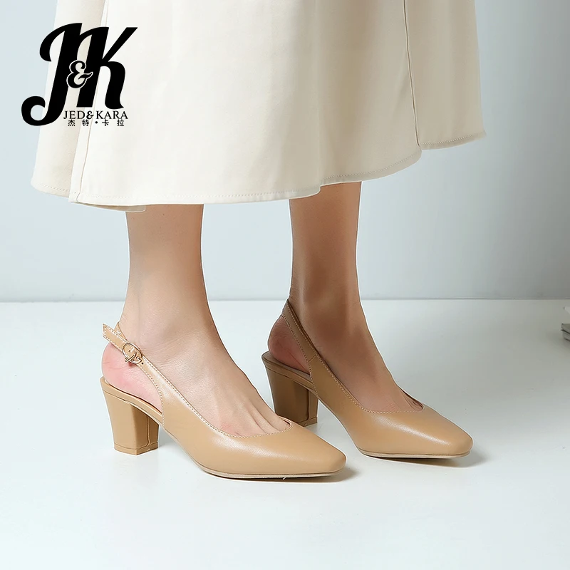 JK 2019 Spring New Slingbacks Thick High Heels Pumps Women Square Toe Buckle Flock Footwear Shoes Casual Shoes Woman
JK 2019 Spring New Slingbacks Thick High Heels Pumps Women Square Toe Buckle Flock Footwear Shoes Casual Shoes Woman