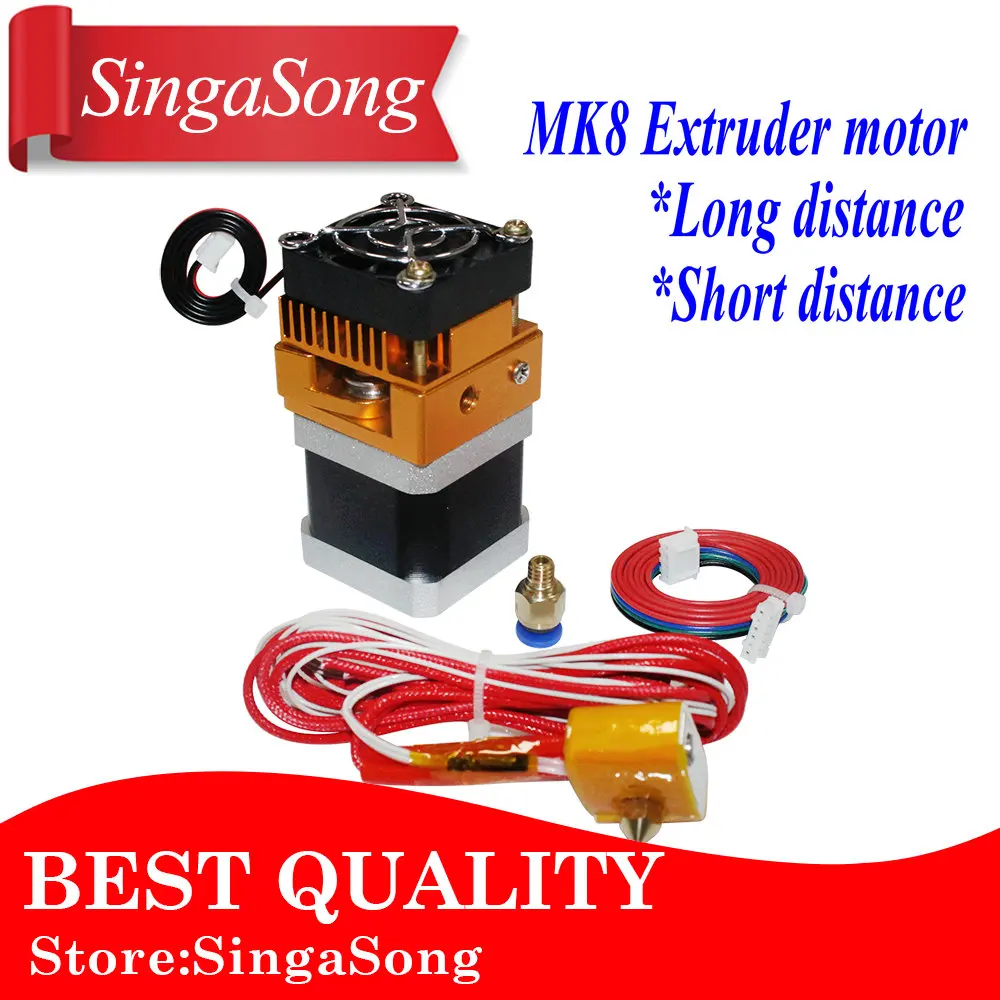 Nema17 Stepper Motor 42 motor Nema 17 motor 42BYGH 17HS4401 motor with MK8 Extruder Head J-head Hotend 0.4mm Nozzle Kit.
Nema17 Stepper Motor 42 motor Nema 17 motor 42BYGH 17HS4401 motor with MK8 Extruder Head J-head Hotend 0.4mm Nozzle Kit.