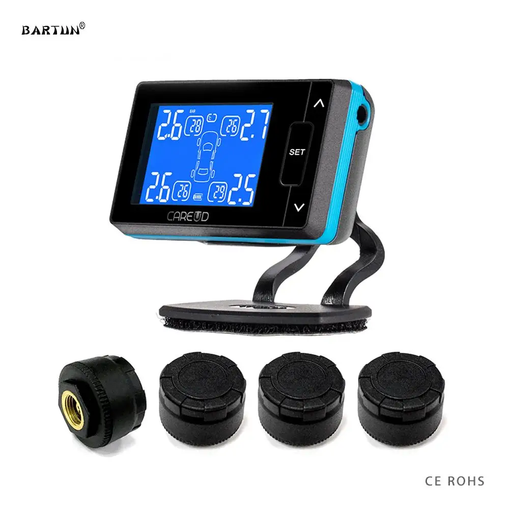Wireless Tire Pressure Monitoring Car Security Alarm System DIY 4 External Sensors TPMS Tyre Pressure Temperature Monitor Alarm
Wireless Tire Pressure Monitoring Car Security Alarm System DIY 4 External Sensors TPMS Tyre Pressure Temperature Monitor Alarm