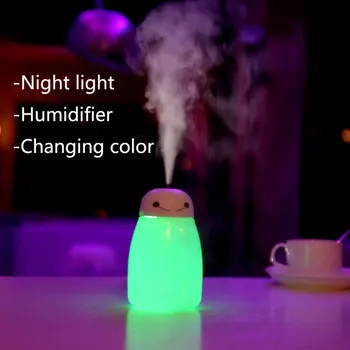 7 Color LED Night light with 400ml Air Humidifier Aroma Essential Oil Diffuser Aromatherapy NEW USB lovely lamp baby blub
7 Color LED Night light with 400ml Air Humidifier Aroma Essential Oil Diffuser Aromatherapy NEW USB lovely lamp baby blub