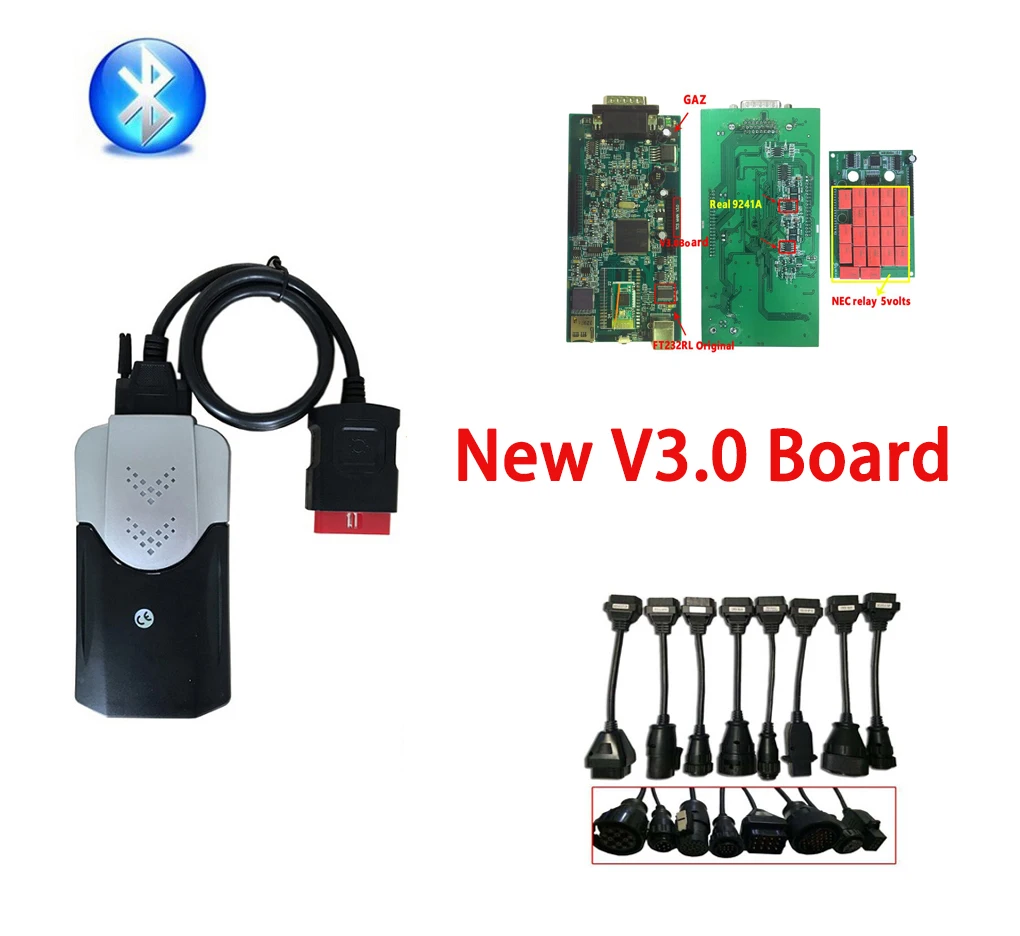 Hot Sale!!VD TCS CDP Pro V3.0 Green pcb with Bluetooth 2015.R3 Keygen on cd obd2 car truck obd Scanner tools+8pcs Truck Cables
Hot Sale!!VD TCS CDP Pro V3.0 Green pcb with Bluetooth 2015.R3 Keygen on cd obd2 car truck obd Scanner tools+8pcs Truck Cables