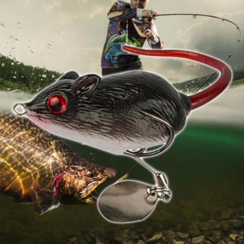 1Pcs 3D Eyes Soft Mouse Bait Bells Sound 6cm 10.5g fishing lure Frog Silicon Artificial Set Sea Swim Bait
1Pcs 3D Eyes Soft Mouse Bait Bells Sound 6cm 10.5g fishing lure Frog Silicon Artificial Set Sea Swim Bait