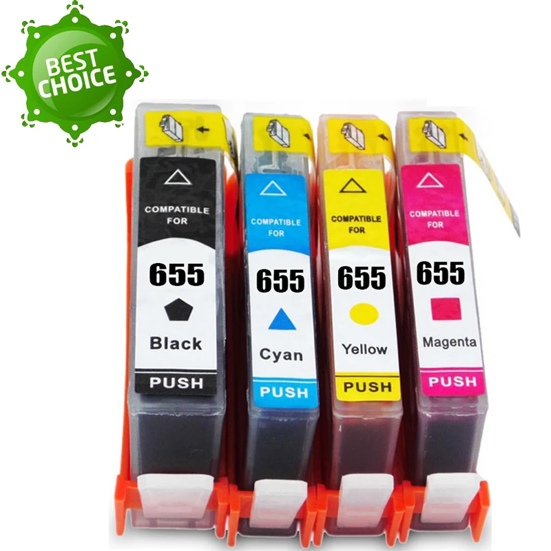 Hot For HP 655 for HP655 BK C M Y 4 color compatible ink cartridge Deskjet 3525 4615 4625 5525 6520 6525 CZ109AE full ink chip
Hot For HP 655 for HP655 BK C M Y 4 color compatible ink cartridge Deskjet 3525 4615 4625 5525 6520 6525 CZ109AE full ink chip