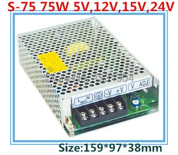 LED switching power supply S-75,75W single phase output,AC input, output voltage 5V,12V.15V,24V transformer can be selected
LED switching power supply S-75,75W single phase output,AC input, output voltage 5V,12V.15V,24V transformer can be selected
