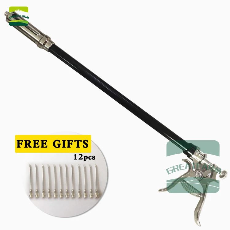 Adjustable continuous long arm syringe 30ML- 50ML cattle horse pig veterinary needle automatic animal gun syringe pig syringe
Adjustable continuous long arm syringe 30ML- 50ML cattle horse pig veterinary needle automatic animal gun syringe pig syringe