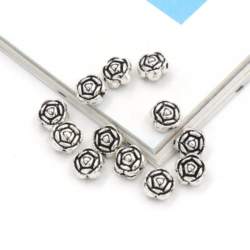50pcs/lot Antique Gold Silver Metal Flower Shape Loose Spacer Beads For Jewelry Finding Diy Making Accessories Wholesale Supply
50pcs/lot Antique Gold Silver Metal Flower Shape Loose Spacer Beads For Jewelry Finding Diy Making Accessories Wholesale Supply