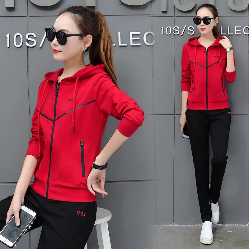 a Hoody suits new fashion women's long sleeve hooded top black pants two-piece leisure hoodies trousers casual clothes zip 
a Hoody suits new fashion women's long sleeve hooded top black pants two-piece leisure hoodies trousers casual clothes zip