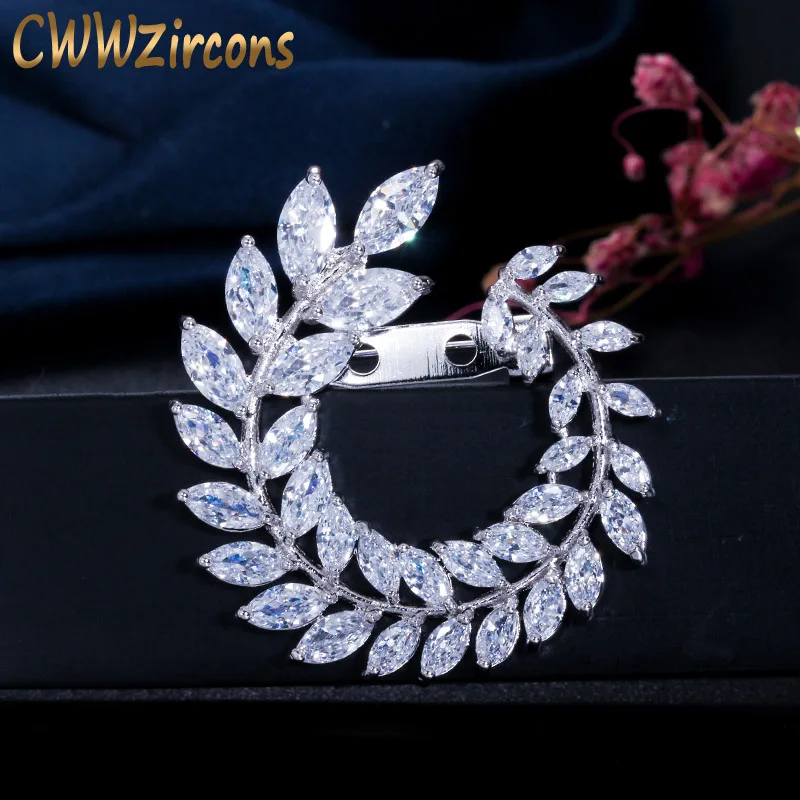 CWWZircons New Designer Olive Branch Leaf Cubic Zirconia Brooch for Women Fashion Lady Scarf Buckle Jewelry Accessories BH014
CWWZircons New Designer Olive Branch Leaf Cubic Zirconia Brooch for Women Fashion Lady Scarf Buckle Jewelry Accessories BH014