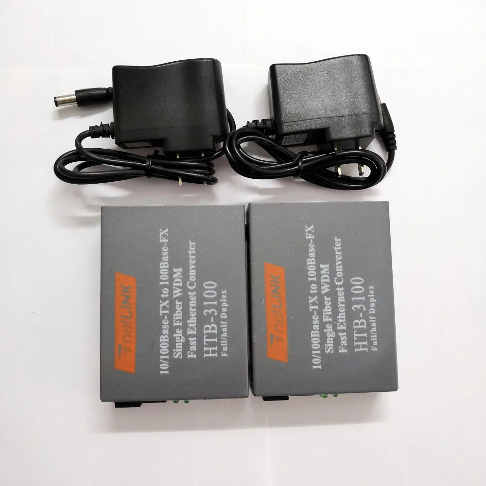 1pair Netlink HTB-3100AB Optical Fiber RJ45 Ethernet Media Converter SC Single Mode Fiber Transceiver and Receiver
1pair Netlink HTB-3100AB Optical Fiber RJ45 Ethernet Media Converter SC Single Mode Fiber Transceiver and Receiver