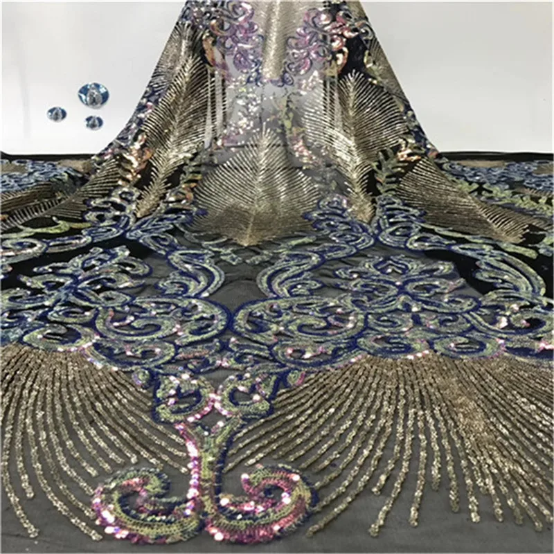 French Net Lace Fabric 2019 Latest african guipure lace fabric embroidery mesh tulle gold cord Sequins lace fabric high quality
French Net Lace Fabric 2019 Latest african guipure lace fabric embroidery mesh tulle gold cord Sequins lace fabric high quality