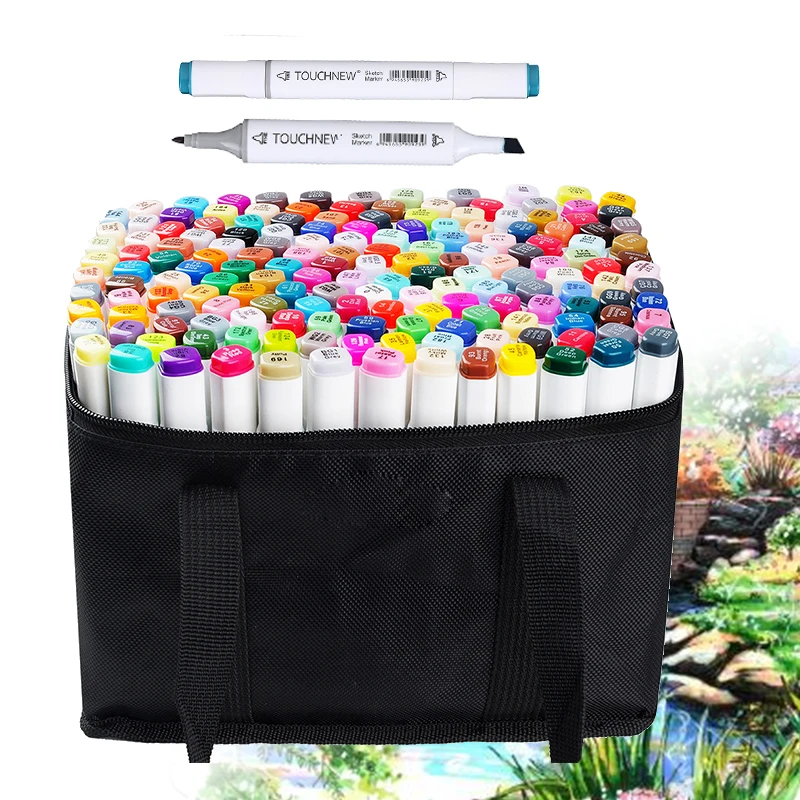 TOUCHNEW 168 Colors Graphic Dual Headed Marker Pen Set Sketch Art Markers Oil Based Art Pens Painting Supplies For Drawing lover
TOUCHNEW 168 Colors Graphic Dual Headed Marker Pen Set Sketch Art Markers Oil Based Art Pens Painting Supplies For Drawing lover