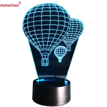 Hot Air Balloon 3D LED Lamp Bedroom Bedside Lamp 7 Colors Changing Touch Switch Sitting Room Sleeping Light Holiday Deco Gift
Hot Air Balloon 3D LED Lamp Bedroom Bedside Lamp 7 Colors Changing Touch Switch Sitting Room Sleeping Light Holiday Deco Gift