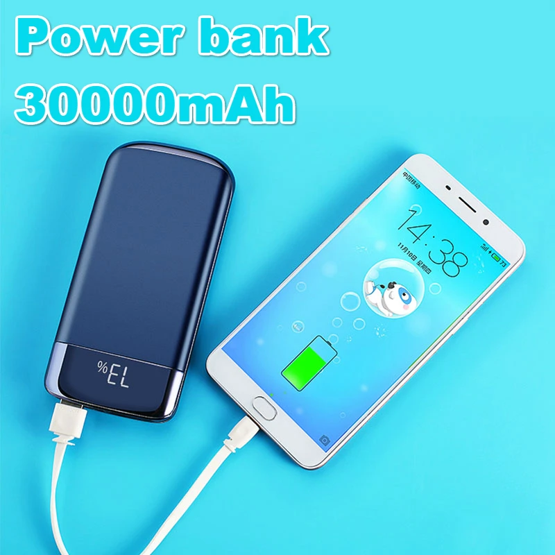 30000mah Power Bank External Battery PoverBank 2 USB LED Power Case Portable Mobile phone Charger For Xiaomi MI iphone XS Note 8
30000mah Power Bank External Battery PoverBank 2 USB LED Power Case Portable Mobile phone Charger For Xiaomi MI iphone XS Note 8