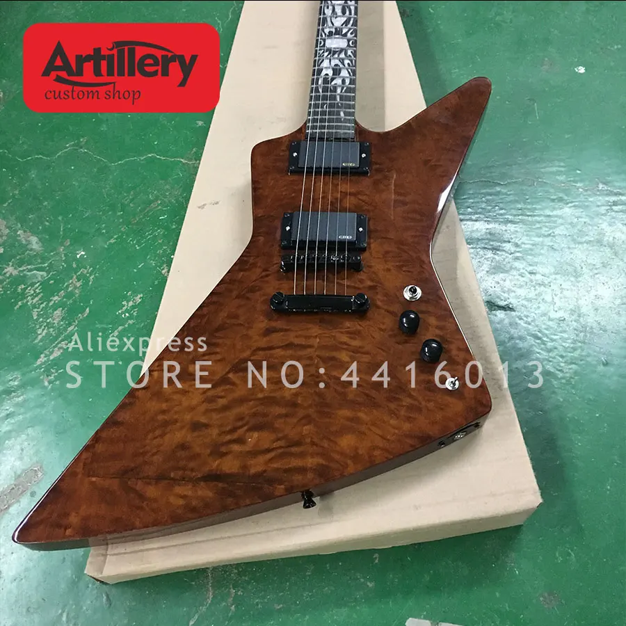 Artillery Top quality custom JAMES 6 strings electric guitar with quilted maple veneer guitars musical instrument shop
Artillery Top quality custom JAMES 6 strings electric guitar with quilted maple veneer guitars musical instrument shop