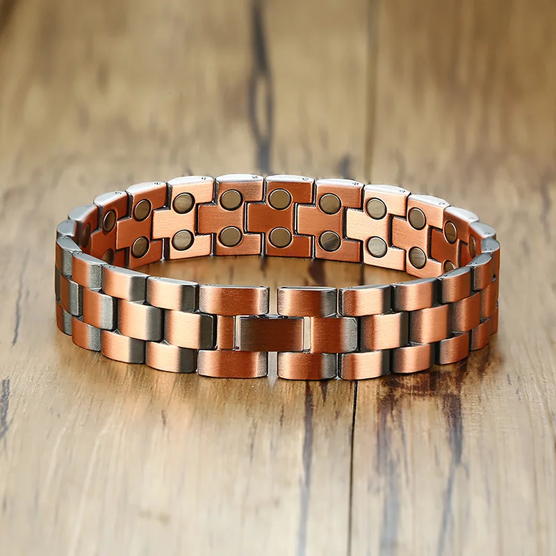Fashion Jewelry Copper Color 2 Style Bracelets Mens Stainless Steel Hologram Magnet Bracelets Bangles For Man Trendy Gift
Fashion Jewelry Copper Color 2 Style Bracelets Mens Stainless Steel Hologram Magnet Bracelets Bangles For Man Trendy Gift