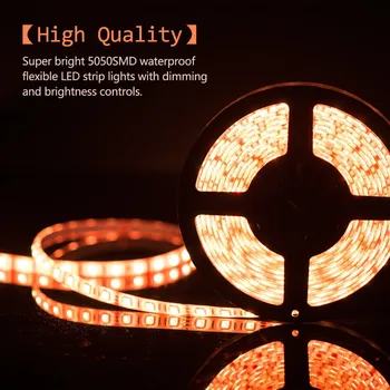 16.4Ft 5050 2835 3014 5730 Flexible LED Strip 60 LEDs/m 12V RGB Red Green Blue Warm White Yellow Ribbon Tape IP65 Waterproof DC
16.4Ft 5050 2835 3014 5730 Flexible LED Strip 60 LEDs/m 12V RGB Red Green Blue Warm White Yellow Ribbon Tape IP65 Waterproof DC