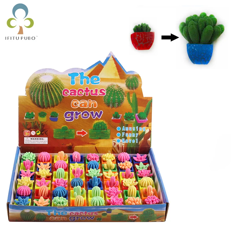 48pcs/box Magic Plant Flowers Growing In Water Cactus Toys Soaking Expansion Can Grow Expand Water Absorption Children Toys WYQ
48pcs/box Magic Plant Flowers Growing In Water Cactus Toys Soaking Expansion Can Grow Expand Water Absorption Children Toys WYQ