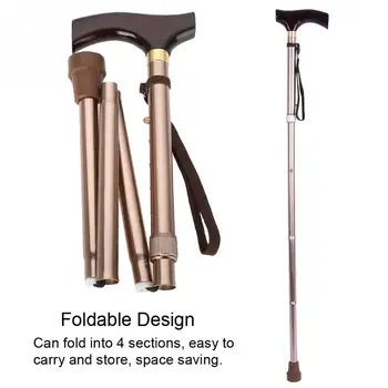 Wooden Handle Foldable Elderly Safety Walking Stick Guide Blind Cane Crutch Bronze
Wooden Handle Foldable Elderly Safety Walking Stick Guide Blind Cane Crutch Bronze
