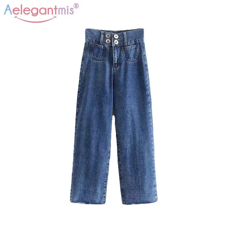 Aelegantmis 2019 Fashion Vintage Washed Jeans Women Casual Wide Lag Denim Pants Ladies High Street Loose Straight Long Pants
Aelegantmis 2019 Fashion Vintage Washed Jeans Women Casual Wide Lag Denim Pants Ladies High Street Loose Straight Long Pants