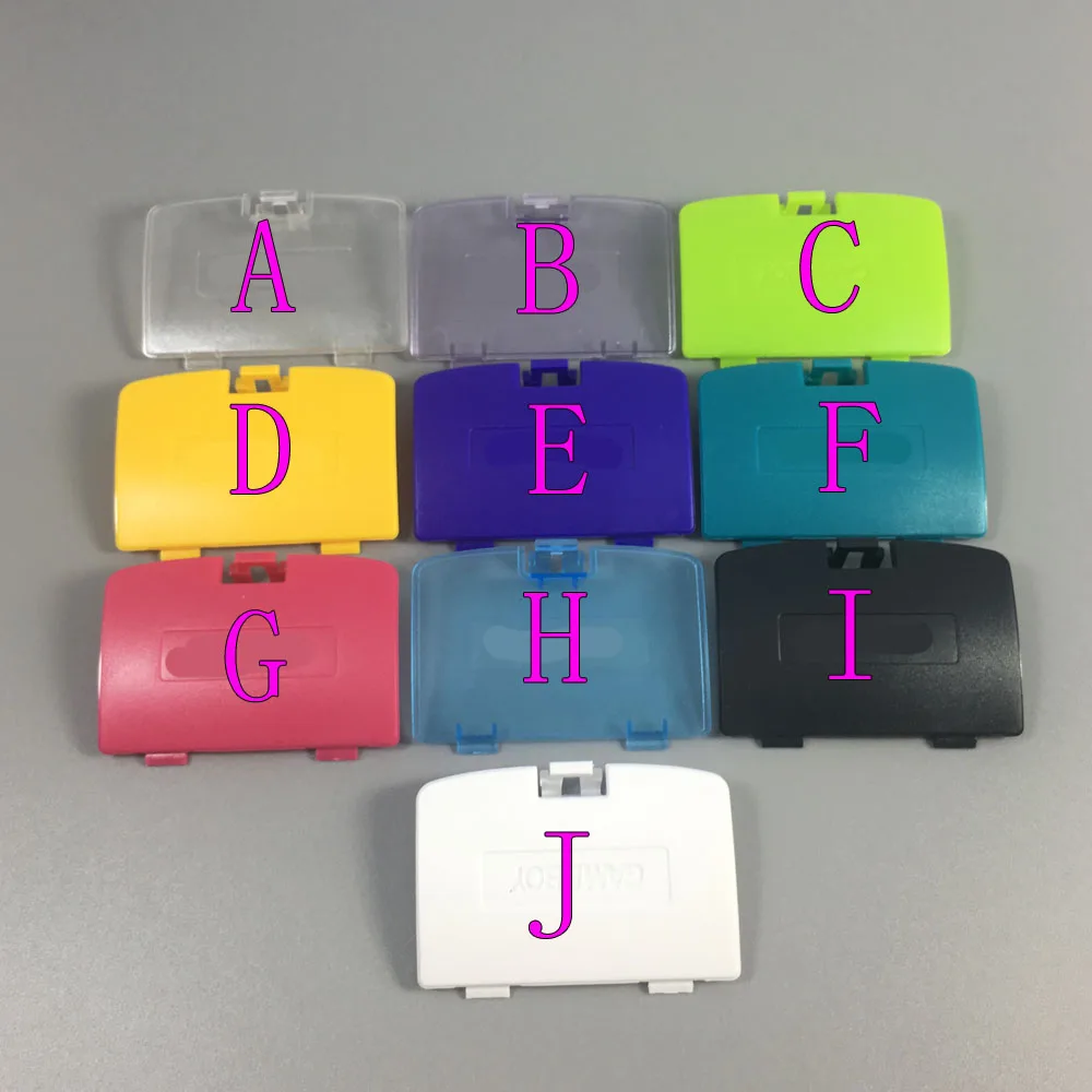 JCD 100PCS FOR GAME BOY COLOR REPLACEMENT BATTERY COVER LID DOOR FOR GBC SYSTEM CONSOLE
JCD 100PCS FOR GAME BOY COLOR REPLACEMENT BATTERY COVER LID DOOR FOR GBC SYSTEM CONSOLE