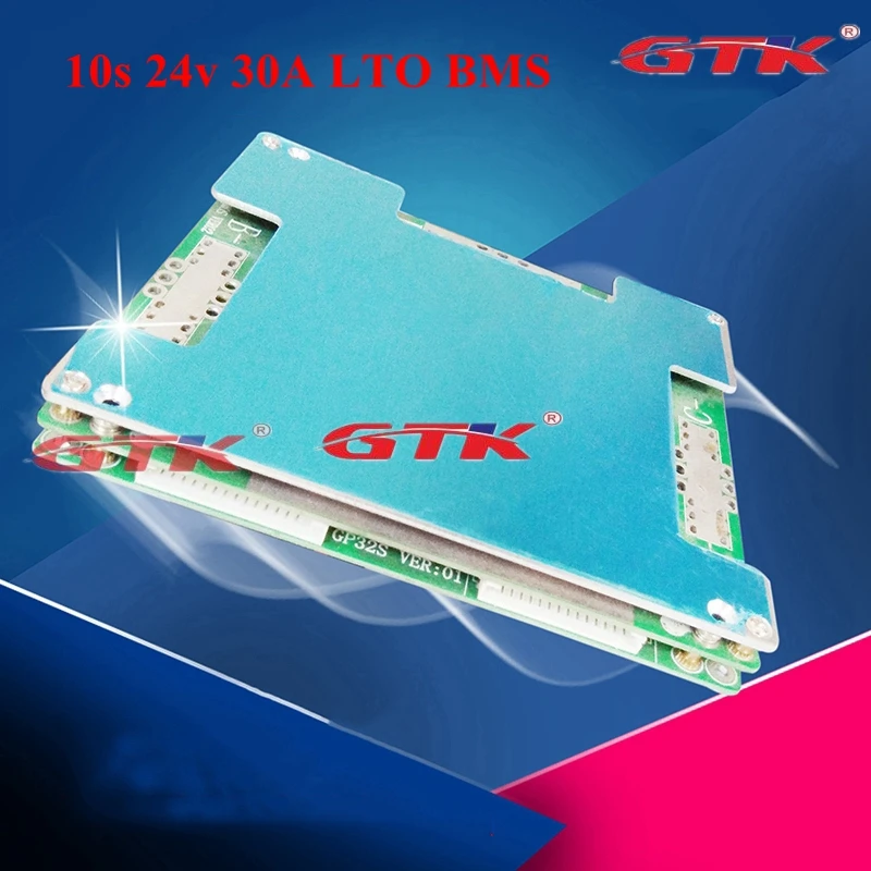 GTK 10s 24v 30A Lithium titanate battery BMS 10s 24V LTO common same port bms for 30A Lithium battery pack
GTK 10s 24v 30A Lithium titanate battery BMS 10s 24V LTO common same port bms for 30A Lithium battery pack