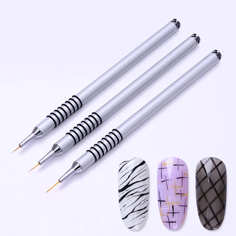 NICOLE DIARY UV Gel Liner Drawing Brush Flower Painting Acrylic Pen 11mm/9mm/7mm Silver Handle Manicure Nail Art Tool1 Pc
NICOLE DIARY UV Gel Liner Drawing Brush Flower Painting Acrylic Pen 11mm/9mm/7mm Silver Handle Manicure Nail Art Tool1 Pc
