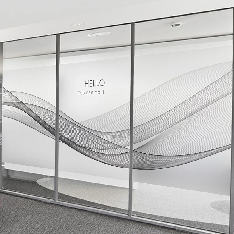 Frosted glass film company office partition door light opaque custom static window stickers
Frosted glass film company office partition door light opaque custom static window stickers
