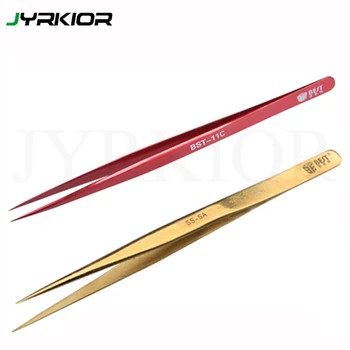 Jyrkior Precision Stainless Steel phone Antimagnetic Tweezer Anti-acid for PCB Circuit board repair Tweezer Tool Free shipping
Jyrkior Precision Stainless Steel phone Antimagnetic Tweezer Anti-acid for PCB Circuit board repair Tweezer Tool Free shipping