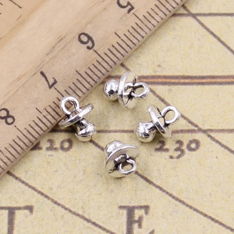20pcs/lot Charms baby pacifier binky teether 9x7x6mm Tibetan Silver Pendants Antique Jewelry Making DIY Handmade Craft Necklace
20pcs/lot Charms baby pacifier binky teether 9x7x6mm Tibetan Silver Pendants Antique Jewelry Making DIY Handmade Craft Necklace