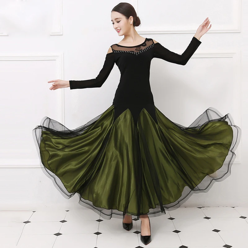 Ballroom Competition Dance Dresses Women 2021 New Summer Lady Custom Made Standard Waltz | Тематическая одежда и униформа