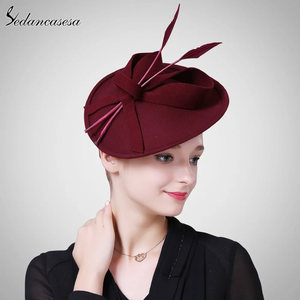 Sedancasesa Wedding Fascinator cocktail hats for women French Formal Wool Hat Ladies Party Church hat girl Hair Band Accessories
Sedancasesa Wedding Fascinator cocktail hats for women French Formal Wool Hat Ladies Party Church hat girl Hair Band Accessories