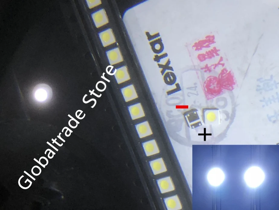 Фото Светодиодный ная подсветка высокая мощность 1 8 Вт 3030 6 В 3 в холодный белый 3030-лм