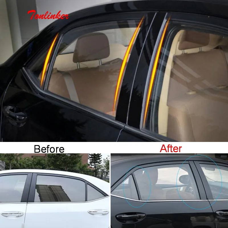 Tonlinker Modification Pillar Mirror Cover Case Stickers For TOYOTA Corolla Altis 2014-16 Car Styling 6 PCS PC with logo Sticker
Tonlinker Modification Pillar Mirror Cover Case Stickers For TOYOTA Corolla Altis 2014-16 Car Styling 6 PCS PC with logo Sticker