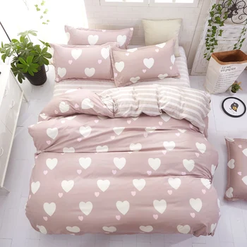 Little Heart Print Bedding Set Geometric Pattern Quilt Cover Set Bedclothes Bed Sheet Pillowcases for Men Kids
Little Heart Print Bedding Set Geometric Pattern Quilt Cover Set Bedclothes Bed Sheet Pillowcases for Men Kids