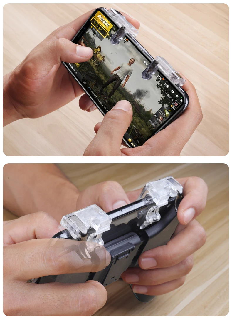 HEYNOW game controller Handle holder gamepad For iphone L1/R1 Shooter Trigger Fire Button Aim Key Shooting for PUBG Knives Out