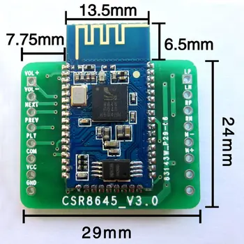 1pcs Bluetooth power amplifier board module 4 audio receiver APTX CSR8645 dual 5W speaker audio amplifier
1pcs Bluetooth power amplifier board module 4 audio receiver APTX CSR8645 dual 5W speaker audio amplifier