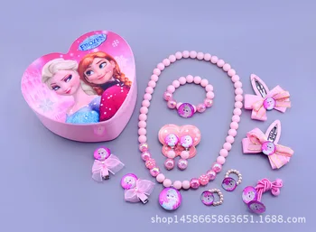 Children's necklace bracelet set ring Princess Ice & Snow Wonderland girl Head Jewelry
Children's necklace bracelet set ring Princess Ice & Snow Wonderland girl Head Jewelry