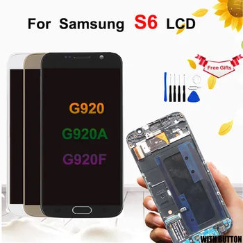 For Samsung Galaxy S6 G920 G920F LCD Display Touch Screen Digitizer Replacement with Frame G920F lcd For Samsung S6 Display
For Samsung Galaxy S6 G920 G920F LCD Display Touch Screen Digitizer Replacement with Frame G920F lcd For Samsung S6 Display