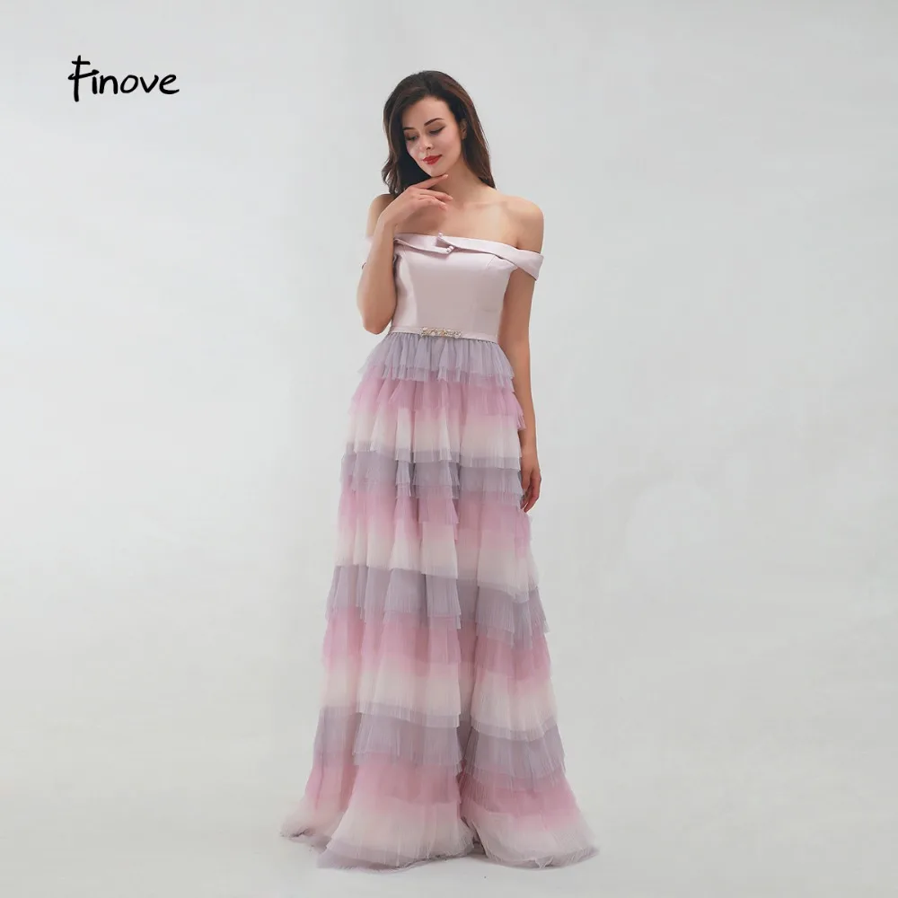 Finove Prom Dress 2019 Long New Chic Tiered Skirt Sexy Off The Shoulder Strapless Straight Formal Party Woman Dresses Vestido de
Finove Prom Dress 2019 Long New Chic Tiered Skirt Sexy Off The Shoulder Strapless Straight Formal Party Woman Dresses Vestido de