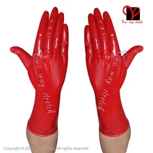 Sexy Red Latex Short Gloves With Rolled At top Wrist Five Finger Wrist Gauntlet Rubber Mittens Gummi hand Bodycon Leotard ST-030
Sexy Red Latex Short Gloves With Rolled At top Wrist Five Finger Wrist Gauntlet Rubber Mittens Gummi hand Bodycon Leotard ST-030